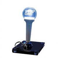 Bâton lumineux LED portable personnalisé en acrylique, boule lumineuse FineGreen avec impression numérique pour concerts, fêtes, promotion