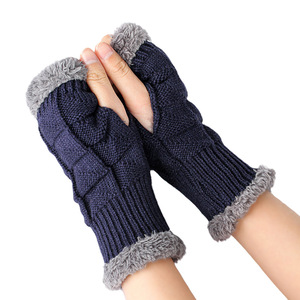 Gants d'hiver mignons <span class=keywords><strong>pour</strong></span> filles Gants d'<span class=keywords><strong>ordinateur</strong></span> sans doigts avec doublure en polaire douce <span class=keywords><strong>pour</strong></span> dames - Product Image 2