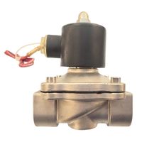 Vanne solénoïde à commande directe à 2 voies normalement fermée 2W Mini DC12V/24V AC110V/220V en acier inoxydable DN25-DN50