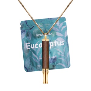 Cigarettes aromatiques aux herbes naturelles pour le soulagement du stress et de l'anxiété, menthol, arrêt du tabac, collier pendentif à l'huile essentielle pour la respiration - Product Image 1