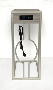Mesa auxiliar de sofá moderna con cargador USB para sala de estar, dormitorio, comedor, cocina, villas, apartamento de hotel - Product Image 3