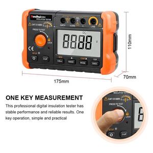 Ruoshui medidor de carga, testador de resistência à isolamento, 60h 1000v 20 gomo 100, loja de dados megohmmeter voltímetro lcd ohm - Product Image 4