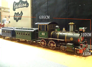 <span class=keywords><strong>Tren</strong></span> de vapor Parque de Atracciones Decoraciones <span class=keywords><strong>Tren</strong></span> de Navidad Patio Decoración Decorativo Metal Modelo Camión - Product Image 3