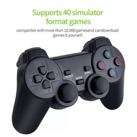Vente en gros 4K HD TV Dongle de jeu vidéo Double manette sans fil 2.4G Console de jeu 3D avec émulateurs Ps1 Connexion filaire