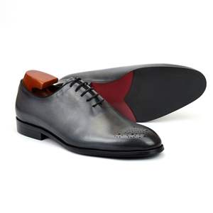 Zapatos de cuero hechos a mano - zapatos formales de negocios con capa superior de cuero vacuno, para bodas, banquetes, oficina, zapatos de moda. - Product Image 6