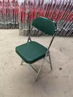 Chaise de salle à manger moderne, portable, rembourrée, pliable, avec structure en fer, empilable, pour villa, parc, hôtel, restaurant, maison, salon, cuisine