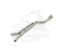 Pièces d'échappement haute performance pour voitures, échappement à flux libre, ajustement parfait pour G87 M2/G80 M3/G82 M4 S58 3.0T, tube intermédiaire OEM avec résonateur