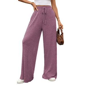 <span class=keywords><strong>Pantaloni</strong></span> Casual <span class=keywords><strong>Invernali</strong></span> e Autunnali Nuovi Modelli, Tinta Unita <span class=keywords><strong>con</strong></span> Coulisse, Tipo Ampio, a Righe, <span class=keywords><strong>con</strong></span> <span class=keywords><strong>Vita</strong></span> Elastica Spazzolata - Product Image 6
