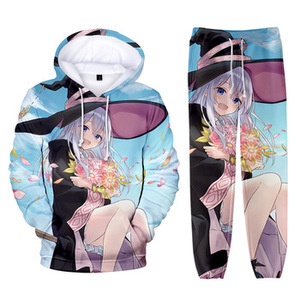 Conjunto de Sudadera con Capucha y Pantalones Deportivos Majo No Tabitabi, Conjunto de Sudadera con Capucha y Pantalones de Anime al por Mayor, Unisex, para Mujer y Hombre, Ropa Casual de Cosplay - Product Image 5