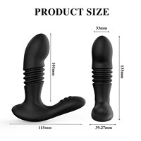Automatischer Vibrations-Teleskop-Analmasturbator für Frauen und Prostata-Stimulator für Männer
