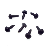 Yeux en résine à manche droit pour petites poupées animales, accessoires de bricolage faits à la main pour jouets