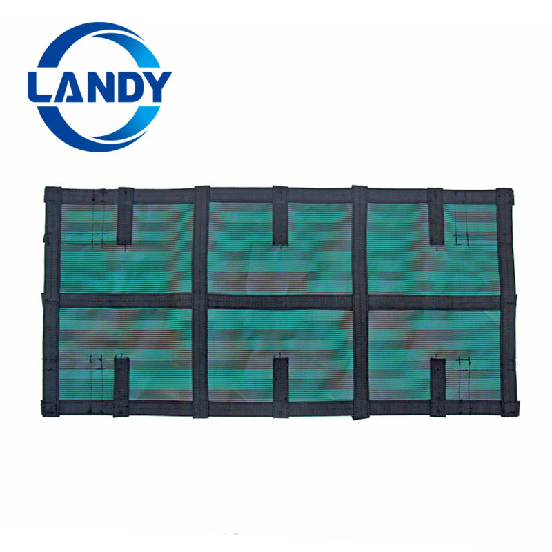 Cubierta de seguridad para piscina de malla verde de invierno
