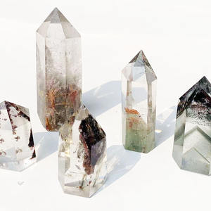 Cuarzo Fantasma Verde Natural al por Mayor, Columna de Cristal Fantasma, Torre de Cuarzo para Jardín, Piedra de Cuarzo para Regalo - Product Image 5