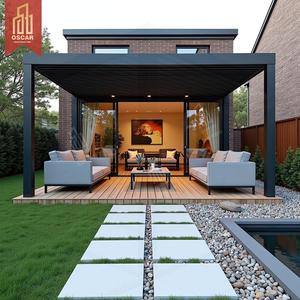 Pérgola Bioclimática de <span class=keywords><strong>Aluminio</strong></span> con Techo de Lamas para Jardín, 4 Estaciones, OEM de Fábrica, <span class=keywords><strong>3x4</strong></span>, para Patio y Terraza, Mueble de Exterior DIY - Product Image 3