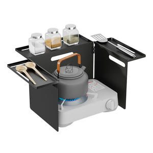 ฝาครอบเตาแคมป์ปิ้งแบบพับได้แบบพกพาพร้อมแผ่นปิดด้านบนกันลมอเนกประสงค์สำหรับการทำอาหารกลางแจ้ง - Product Image 2