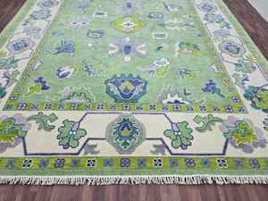 Customizable Size Modern <b>Pastel</b> Hand-Knotted Wool Turkish Knott <b>Rugs</b> Abstract Pattern for Home Hotels and Interiors - Product Image 4