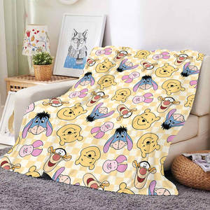 Manta de Franela Personalizada de Fábrica para Niños, Manta de Sofá para Bebés, Manta para Siesta, Lindas Mantas de Osito para Niños y Niñas - Product Image 1