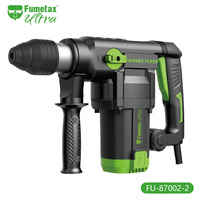 Marteau perforateur électrique à moteur DC haute performance Fumetax, énergie d'impact 6J, diamètre de perçage maximal 11/4 (28 mm), ensemble d'outils électriques