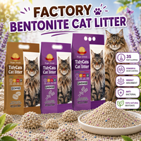 Sable à chat en bentonite personnalisé à faible dispersion et contrôle des odeurs pour commandes sous marque privée
