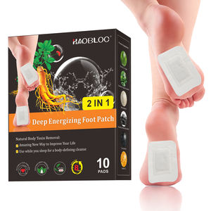 持続可能なエネルギーと全体的なバランスの口の鼻と体のパッチのための伝統的な高麗人参とアシュワパンダのデトックスフットパッド - Product Image 1