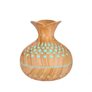 เครื่องพ่นอโรมาขนาดใหญ่แบบพกพา ดีไซน์ลายไม้ดอกไม้ พร้อมไฟสร้างบรรยากาศหลากสีสัน ใช้พลังงานแบตเตอรี่ - Product Image 1