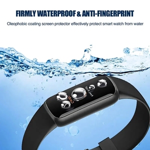 Accesorios para Smartwatch, Protector de pantalla de cubierta completa para <span class=keywords><strong>Fitbit</strong></span> Luxe PMMA, película protectora curvada 3D - Product Image 4