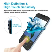 Protecteur d'écran à alignement automatique en verre trempé Premium 9H I Phone 13 Pro Max Universal Hd Clear