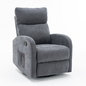 Современное ручное кресло вращающееся кресло-качалка Многофункциональная Мебель для дивана льняная обивка деревянная рама Складная Вращающаяся - Product Image 1