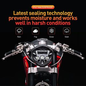 Phare de <span class=keywords><strong>moto</strong></span> LED 7 pouces, faisceau Hi Lo, DRL blanc, avec support de montage universel pour <span class=keywords><strong>moto</strong></span>, compatible - Product Image 6