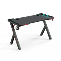 BEISIJIE Bureau d'ordinateur PC Gamer Table lumière LED