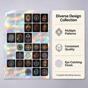 Pegatinas Holográficas con Láser Arcoíris, Pegatinas Decorativas con Logotipo Holográfico, Resistentes al Agua y con Corte Personalizado - Product Image 6