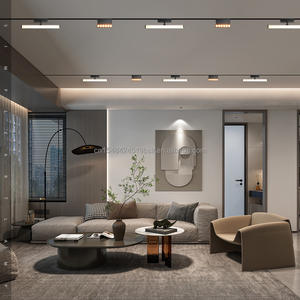 Projecteurs encastrés LED S20 modernes en aluminium de haute qualité, 15W, à intensité variable, pour hôtel, bureau, <span class=keywords><strong>résidence</strong></span>, L450xW22xH45mm, angle de faisceau 120° - Product Image 6