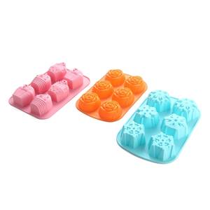 Handmade Christmas <b>Silicone</b> Cake Diy <b>Baking</b> Tools Snowflake Shaped Soap Mold - Product Image 3