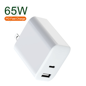 Caricabatterie per Telefono Compatto <span class=keywords><strong>2022</strong></span>, Caricatore GaN 65W, 45W, 18W con 2 Porte USB-C, Adattatore da Viaggio - Product Image 1