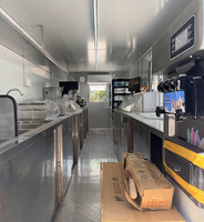 Camion de Restauration Mobile 2026 avec Cuisine Complète, Conteneur Snack Bar, Chariot de Restauration Rapide en Fibre de Verre et Aluminium Multifonctionnel