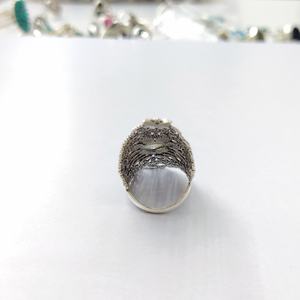 แหวนมูนสโตน เงินแท้ 925 แหวนพลอยมูนสโตน งานแฮนด์เมด คอลเลคชั่นแหวนสวย เครื่องประดับเงิน ราคาขายส่ง - Product Image 6