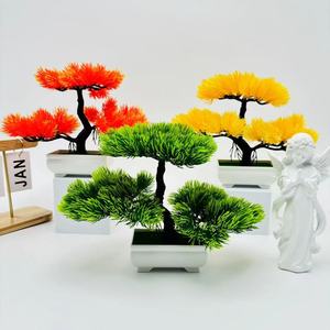Bonsaï artificiel en aiguilles de pin pour la décoration intérieure, l'aménagement paysager commercial et comme petite plante en <span class=keywords><strong>pot</strong></span> de bureau - Product Image 4