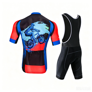Combinaison de cyclisme sur mesure pour la course sur route, avec tissu à séchage rapide et coussinets épais anti-choc, pour les compétitions d'élite des cyclistes professionnels. - Product Image 4