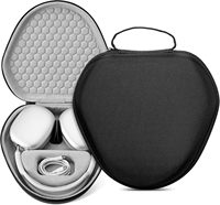 Étui de rangement rigide antichoc en EVA pour casque supra-auriculaire OEM, sac de transport portable pour casque avec poignée de transport