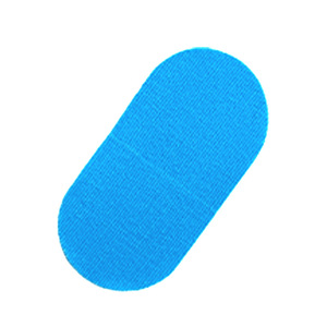 Autocollant de pouce de bowling bleu personnalisé 7,5x3,8cm, antidérapant, en tissu tissé, support pour doigt, unisexe, usage général - Product Image 1