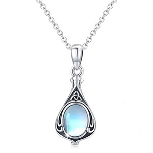 Collana con Ciondolo a Goccia a Forma di Vite per Donna, Gioielli alla Moda - Product Image 1