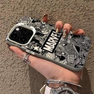 Coque de téléphone à motif de personnage de dessin animé Spider-Man, étui de protection pour iPhone 17 16 15 14 Pro Max Plus 13 12 11 Pro Max XR X - Product Image 4