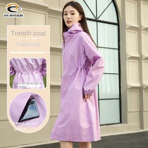 Chubasquero eléctrico largo de cuerpo completo para mujer, ropa exterior impermeable para ciclismo, senderismo y viajes, coche con batería para Poncho - Product Image 5