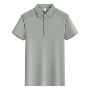 Polo Shirt Short Sleeve Solid Color Cotton Work Uniform Corporate Summer Wear Navy Blue - Product Image 4