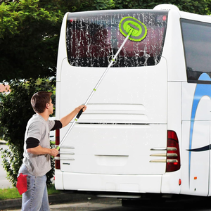 Kepala pembersih pel cuci mobil, serat mikro dapat dilepas berputar sikat pel hijau - Product Image 4