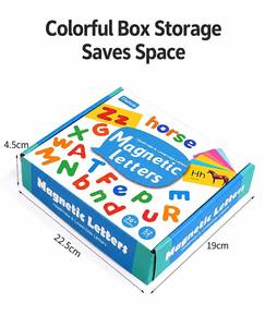 Cartes de jeu magnétiques en bois pour <span class=keywords><strong>apprendre</strong></span> <span class=keywords><strong>l</strong></span>'<span class=keywords><strong>anglais</strong></span> aux enfants (26 lettres) - Jouet éducatif pour débutants - Product Image 6