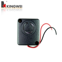 Sirène piézoélectrique Kingwei 12VDC 10W en ABS/noir pour extérieur avec son puissant de 108 dB pour la protection de sécurité