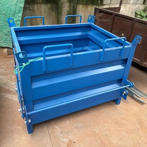 Jaula de Almacenamiento Industrial de Acero Resistente, Apilable y Plegable, con Capacidad de 1000-3000 kg, Equipo de Taller - Product Image 5