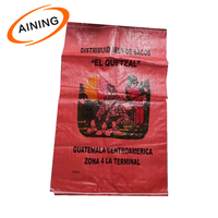 Karung Plastik Anyaman PP 50kg 25kg 45*75cm Kentang Rojo Sacos / Karung Anyaman PP Merah Kemasan Plastik Karung Anyaman