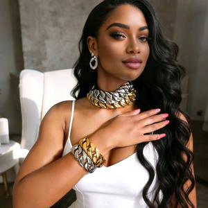 Collares al por Mayor <span class=keywords><strong>para</strong></span> <span class=keywords><strong>Mujer</strong></span> Novedad Joyería <span class=keywords><strong>Fina</strong></span> Gargantilla Gruesa <span class=keywords><strong>de</strong></span> <span class=keywords><strong>Cadena</strong></span> Cubana en <span class=keywords><strong>Oro</strong></span> Estilo Protagonista <span class=keywords><strong>para</strong></span> <span class=keywords><strong>Mujer</strong></span> - Product Image 6